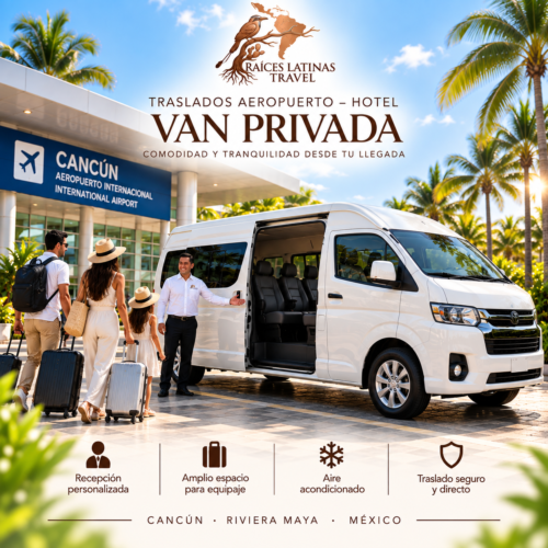 Van para traslado privado desde el Aeropuerto de Cancún Van para traslado privado desde el Aeropuerto de Cancún